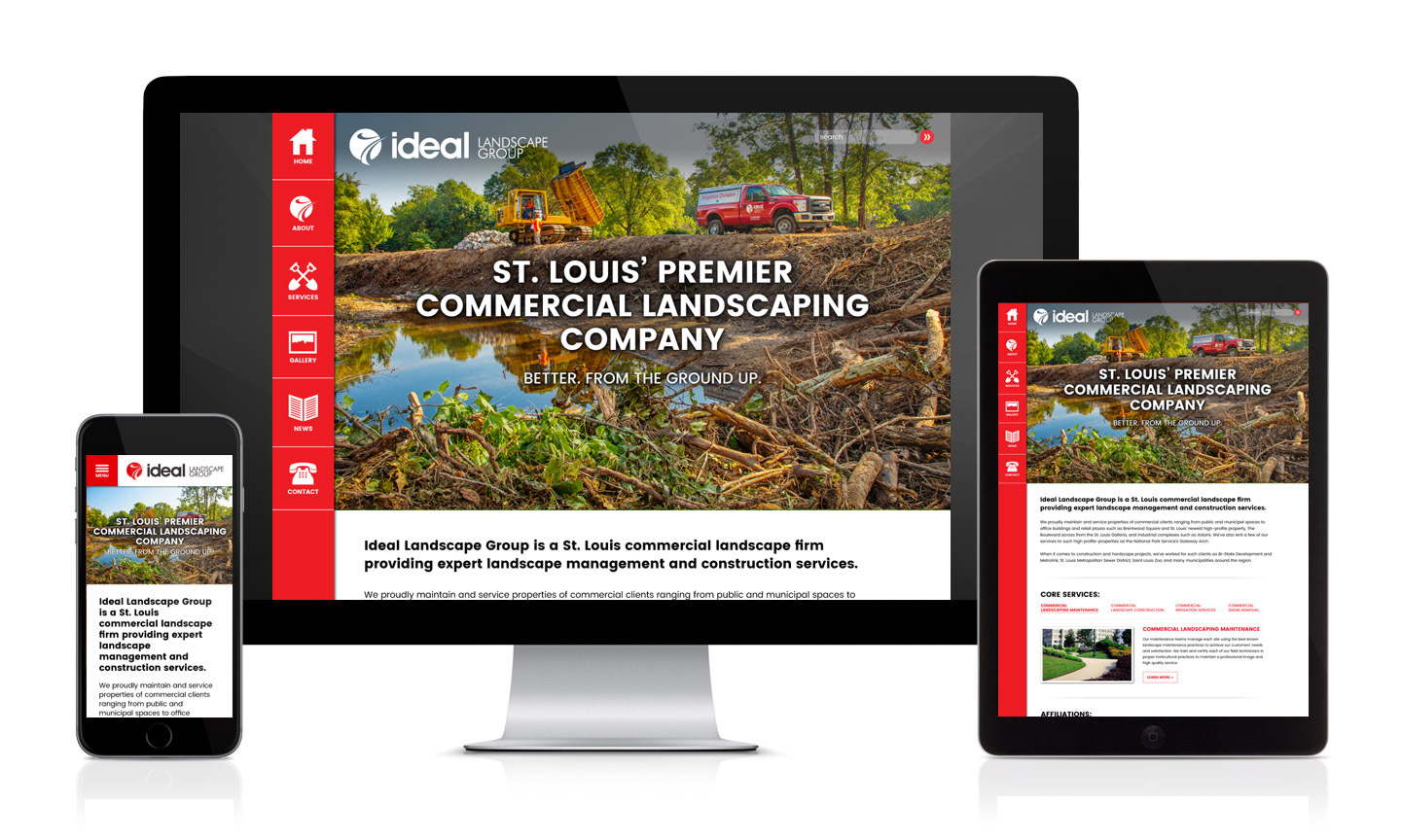 Ideal Landscape Group's New Website