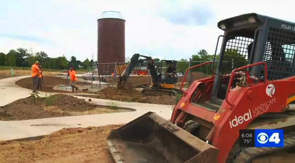 Riverside Landing park construction