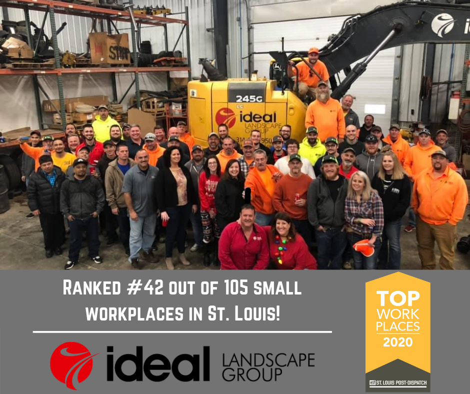 Ideal Landscape Group named a Top Workplace by the St. Louis Post-Dispatch - Ideal Landscape Group