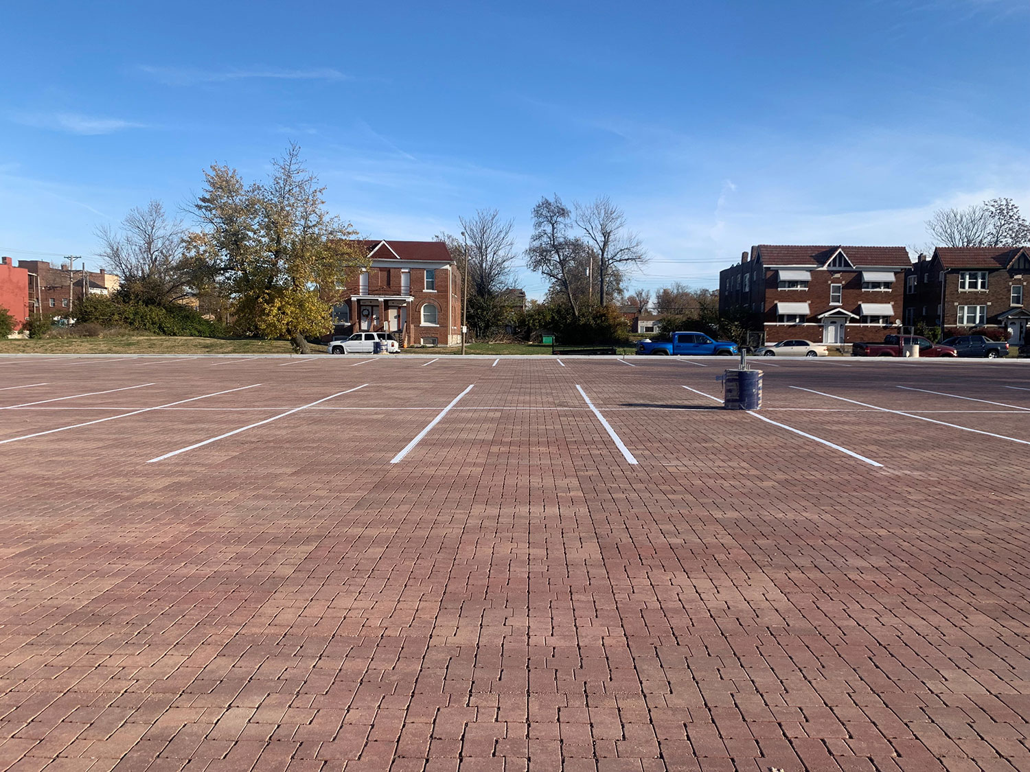 largest paver parking lot after 1